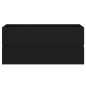 vidaXL Armario para lavabo madera contrachapada negro100x38,5x45 cm vidaXL Armario para lavabo madera contrachapada negro100x38,5x45 cm