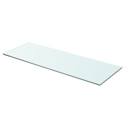 vidaXL Panel de estante vidrio claro 70x25 cm