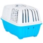 vidaXL Transportín de mascota blanco azul polipropileno 55x36x36 cm vidaXL Transportín de mascota blanco azul polipropileno 55x36x36 cm