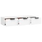 vidaXL Armario de pared madera contrachapada blanco 102x30x20 cm vidaXL Armario de pared madera contrachapada blanco 102x30x20 cm