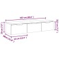 vidaXL Armario de pared madera contrachapada blanco 102x30x20 cm vidaXL Armario de pared madera contrachapada blanco 102x30x20 cm