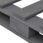 vidaXL Estructura de cama de palés madera maciza pino gris 200x200 cm vidaXL Estructura de cama de palés madera maciza pino gris 200x200 cm