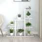 vidaXL Soporte de flores de metal blanco 94,5x25x88 cm vidaXL Soporte de flores de metal blanco 94,5x25x88 cm