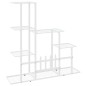 vidaXL Soporte de flores de metal blanco 94,5x25x88 cm vidaXL Soporte de flores de metal blanco 94,5x25x88 cm