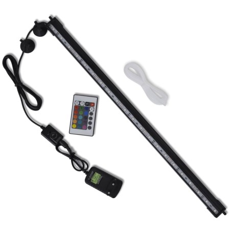 vidaXL Lámpara de burbujas de acuario RGB 56,5 cm