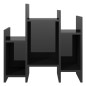 vidaXL Armario auxiliar madera contrachapada negro brillo 60x26x60 cm vidaXL Armario auxiliar madera contrachapada negro brillo 60x26x60 cm