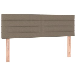 vidaXL Cabeceros 2 unidades tela gris taupe 72x5x78/88 cm