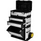 vidaXL Caja de herramientas de 3 partes vidaXL Caja de herramientas de 3 partes
