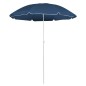 vidaXL Sombrilla de jardín con poste de acero azul 180 cm vidaXL Sombrilla de jardín con poste de acero azul 180 cm