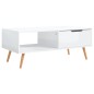 vidaXL Mesa de centro madera ingeniería blanco brillo 100x49,5x43 cm vidaXL Mesa de centro madera ingeniería blanco brillo 100x49,5x43 cm