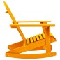 vidaXL Silla mecedora de jardín Adirondack madera maciza abeto naranja vidaXL Silla mecedora de jardín Adirondack madera maciza abeto naranja