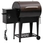 vidaXL Barbacoa de pellets con estante inferior hierro negro 94 cm