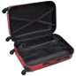 vidaXL Set Trolley Maleta Rígida Tres Uds. Rojo vidaXL Set Trolley Maleta Rígida Tres Uds. Rojo