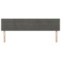 vidaXL Cabeceros 2 unidades de terciopelo gris oscuro 90x5x78/88 cm vidaXL Cabeceros 2 unidades de terciopelo gris oscuro 90x5x78/88 cm