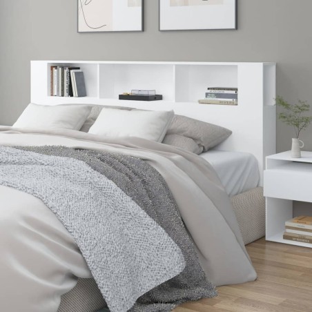 vidaXL Mueble cabecero blanco 200x18,5x104,5 cm