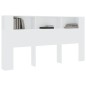 vidaXL Mueble cabecero blanco 200x18,5x104,5 cm vidaXL Mueble cabecero blanco 200x18,5x104,5 cm