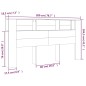 vidaXL Mueble cabecero blanco 200x18,5x104,5 cm vidaXL Mueble cabecero blanco 200x18,5x104,5 cm