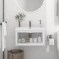 vidaXL Estructura de lavabo suspendido hierro blanco 59x38x31 cm vidaXL Estructura de lavabo suspendido hierro blanco 59x38x31 cm