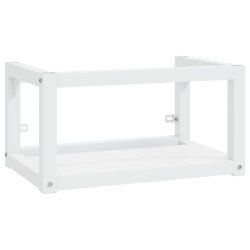 vidaXL Estructura de lavabo suspendido hierro blanco 59x38x31 cm