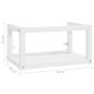 vidaXL Estructura de lavabo suspendido hierro blanco 59x38x31 cm vidaXL Estructura de lavabo suspendido hierro blanco 59x38x31 cm