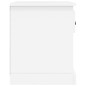 vidaXL Mesita de noche madera contrachapada blanco 39x39x47,5 cm