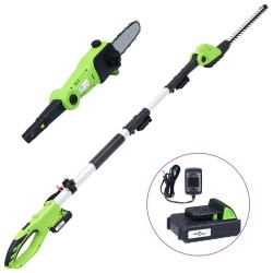 vidaXL Podadora y sierra 2 en 1 batería 20 V 1500 mAh Li-ion