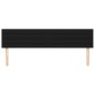 vidaXL Cabeceros 2 unidades de tela negro 100x5x78/88 cm