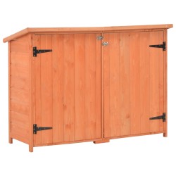 vidaXL Caseta de almacenamiento de jardín de madera 120x50x91 cm
