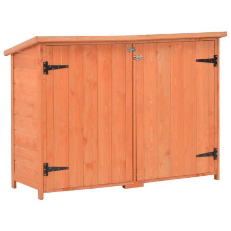 vidaXL Caseta de almacenamiento de jardín de madera 120x50x91 cm