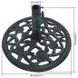 vidaXL Base de sombrilla de hierro fundido verde 9 kg 40 cm vidaXL Base de sombrilla de hierro fundido verde 9 kg 40 cm