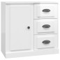 vidaXL Aparador madera contrachapada blanco brillante 70x35,5x67,5 cm vidaXL Aparador madera contrachapada blanco brillante 70x35,5x67,5 cm