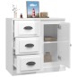 vidaXL Aparador madera contrachapada blanco brillante 70x35,5x67,5 cm vidaXL Aparador madera contrachapada blanco brillante 70x35,5x67,5 cm