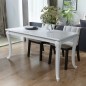 vidaXL Mesa de comedor 116x66x76 cm blanco brillante vidaXL Mesa de comedor 116x66x76 cm blanco brillante
