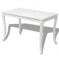vidaXL Mesa de comedor 116x66x76 cm blanco brillante vidaXL Mesa de comedor 116x66x76 cm blanco brillante
