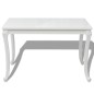 vidaXL Mesa de comedor 116x66x76 cm blanco brillante vidaXL Mesa de comedor 116x66x76 cm blanco brillante
