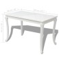 vidaXL Mesa de comedor 116x66x76 cm blanco brillante vidaXL Mesa de comedor 116x66x76 cm blanco brillante