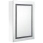 vidaXL Armario de baño con espejo LED blanco brillante 50x13x70 cm vidaXL Armario de baño con espejo LED blanco brillante 50x13x70 cm
