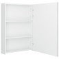 vidaXL Armario de baño con espejo LED blanco brillante 50x13x70 cm vidaXL Armario de baño con espejo LED blanco brillante 50x13x70 cm