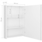 vidaXL Armario de baño con espejo LED blanco brillante 50x13x70 cm vidaXL Armario de baño con espejo LED blanco brillante 50x13x70 cm