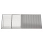 vidaXL Jaula para conejos acero galvanizado gris 201,5x80,5x71 cm