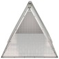 vidaXL Jaula para conejos acero galvanizado gris 201,5x80,5x71 cm