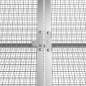vidaXL Jaula para conejos acero galvanizado gris 201,5x80,5x71 cm