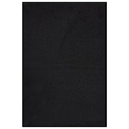 vidaXL Felpudo negro 80x120 cm
