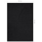 vidaXL Felpudo negro 80x120 cm vidaXL Felpudo negro 80x120 cm