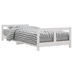 vidaXL Estructura de cama para niños madera de pino blanco 80x200 cm
