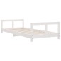 vidaXL Estructura de cama para niños madera de pino blanco 80x200 cm vidaXL Estructura de cama para niños madera de pino blanco 80x200 cm