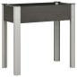 vidaXL Mesa de cultivo para jardín WPC gris 75x40x75 cm 