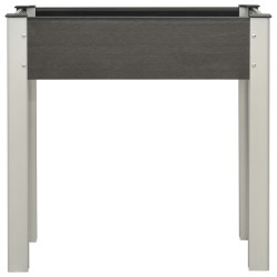 vidaXL Mesa de cultivo para jardín WPC gris 75x40x75 cm 