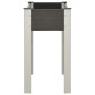 vidaXL Mesa de cultivo para jardín WPC gris 75x40x75 cm 