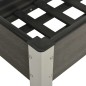 vidaXL Mesa de cultivo para jardín WPC gris 75x40x75 cm 